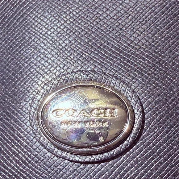 Coach Black Tote with Chain Straps - Picture 9 of 10